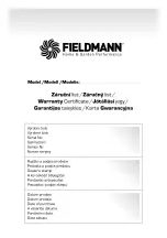 Предварительный просмотр 13 страницы Fieldmann 41015118 User Manual