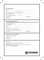 Preview for 74 page of Fieldmann FZR 1050 E Instructions For Use Manual