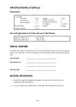 Preview for 3 page of Fieldmaster DOMINATOR GMF Owner'S/Operator'S Manual