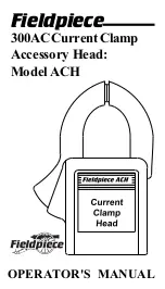 Preview for 1 page of Fieldpiece ACH Operator'S Manual