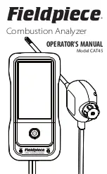 Fieldpiece CAT45 Operator'S Manual preview