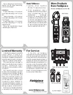 Предварительный просмотр 2 страницы Fieldpiece S365 Operator'S Manual