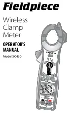 Fieldpiece SC460 Operator'S Manual предпросмотр