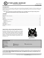 Preview for 2 page of Fields Edge M220 Operator'S Manual