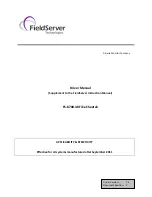 FieldServer Fike Cheetah FS-8700-48 Driver Manual preview