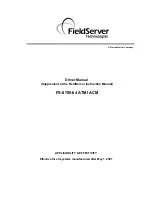 FieldServer FS-8700-64 Driver Manual preview