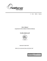 FieldServer FS-8704-06 Driver Manual предпросмотр