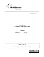 FieldServer FS-8707-06 Driver Manual preview