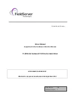 FieldServer Gamewell FCI E3 Series Driver Manual preview