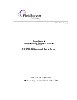 Preview for 1 page of FieldServer Gamewell FS-8700-83 Driver Manual