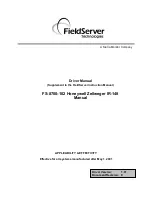 Предварительный просмотр 1 страницы FieldServer Honeywell Zellweger IR-148 FS-8700-102 Instruction Manual