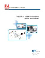 Preview for 1 page of Fiery E-8100 Installation And Service Manual