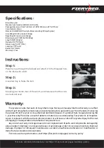 Preview for 2 page of Fieryred WR3-BLK-100-UFA Quick Start Manual