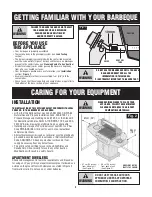 Preview for 3 page of Fiesta Blue Ember Grills FG50069 Assembly Manual And Use And Care