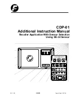 Предварительный просмотр 1 страницы Fife CDP-01 Additional Instruction Manual