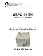 Fife SBPC-21-EN Customer Instruction Manual preview