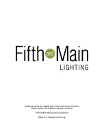 Preview for 7 page of Fifth and Main Lighting HD-1527 Use And Care Manual