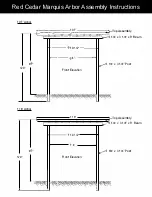 Предварительный просмотр 3 страницы Fifthroom Red Cedar Marquis Arbor Assembly Instructions