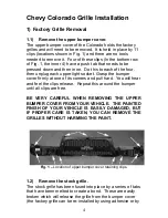 Preview for 4 page of Figure Engineering 04 CHEVY COLORADO GRILLE SET Installation Manual