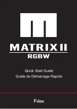 Предварительный просмотр 1 страницы Fiilex Matrix II RGBW Quick Start Manual