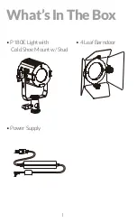 Предварительный просмотр 3 страницы Fiilex P180E User Manual