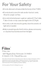 Предварительный просмотр 8 страницы Fiilex P180E User Manual