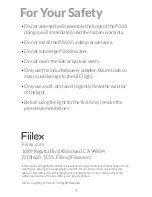 Предварительный просмотр 8 страницы Fiilex P360 Gen II Series User Manual