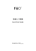 Preview for 1 page of Fiio E10K-TC Quick Start Manual