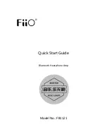 Preview for 1 page of Fiio FB1121 Quick Start Manual