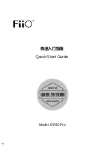 Fiio Pro BTA30 Quick Start Manual предпросмотр