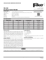 Preview for 1 page of Fike FIK-CR-6 Installation And Maintenance Instructions