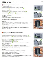 Preview for 2 page of Filex security KS-C Instruction Manual