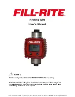 FILL-RITE FR1118-A10 User Manual предпросмотр