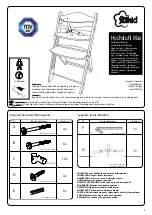 Fillikid Max High chair Manual preview