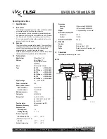 Preview for 3 page of Filsa ILV-120 Operating Instructions