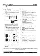 Предварительный просмотр 4 страницы Filsa ILV-660 Operating Instructions