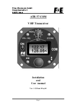 Предварительный просмотр 1 страницы Filser Electronic ATR 57 COM Installation And User Manual