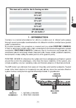 Preview for 5 page of Filtech DP 200 Use And Maintenance Manual