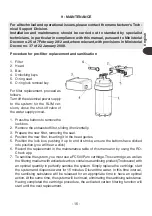 Preview for 15 page of Filtech DP 200 Use And Maintenance Manual