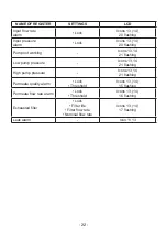 Preview for 22 page of Filtech DP 200 Use And Maintenance Manual