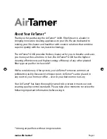 Предварительный просмотр 3 страницы FilterStream AirTamer A600 Instruction Manual