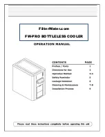 Preview for 1 page of FilterWater FW-PRO User Manual