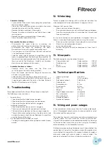 Preview for 13 page of Filtreco Drum 100 User Manual