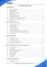 Preview for 4 page of FIMAK SPM 100M Operation And Maintenance Book