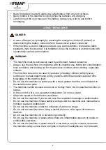 Preview for 6 page of Fimap BMg Sanitizer Use And Maintenance Manual