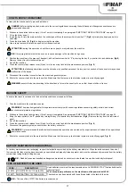 Preview for 17 page of Fimap BMg Sanitizer Use And Maintenance Manual