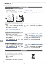 Предварительный просмотр 240 страницы Fimap FA15+ 115V Original Instruction