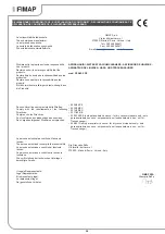 Preview for 36 page of Fimap FE A65.2 DP Use And Maintenance Manual