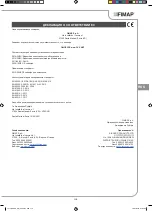 Preview for 115 page of Fimap FV-CART Use And Maintenance Manual