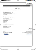 Preview for 175 page of Fimap FV-CART Use And Maintenance Manual